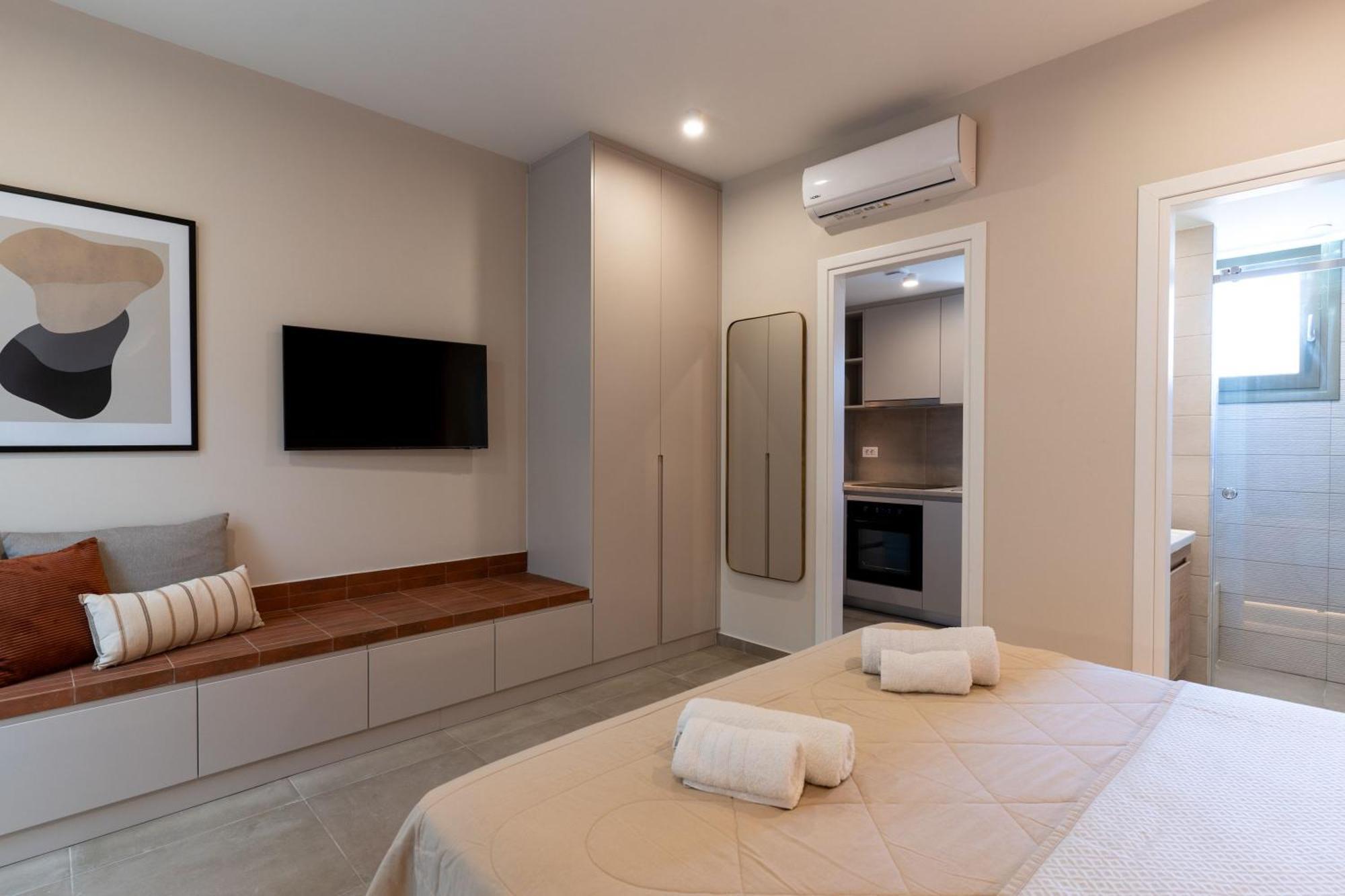 Lodge Modern Apartments, In Kalamaki Centre Kültér fotó